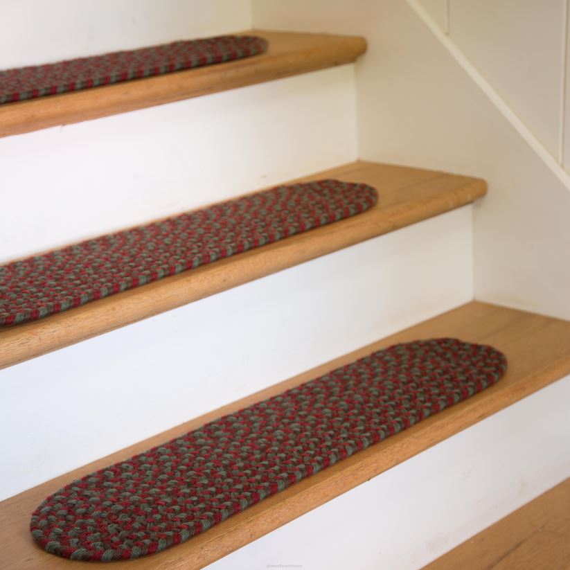 Plow & Hearth tapis et nattes Tapis d'escalier de Virginie tressé en laine fabriquée aux États-Unis, 8