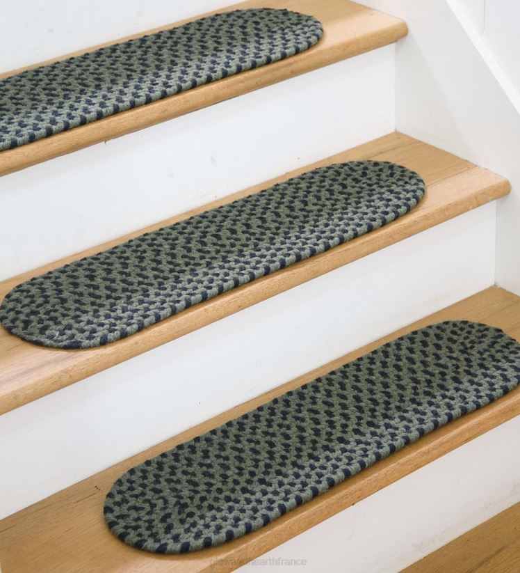 Plow & Hearth tapis et nattes Tapis d'escalier de Virginie tressé en laine fabriquée aux États-Unis, 8