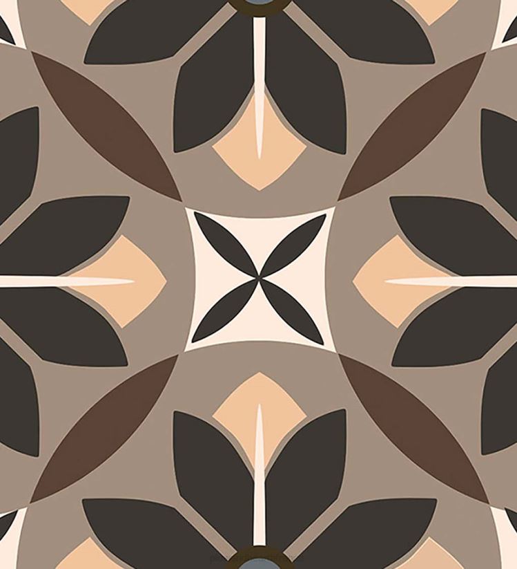 Plow & Hearth tapis et nattes marches d'escalier en carrelage vintage, ensemble de 4 - rouille 0BNZ1918