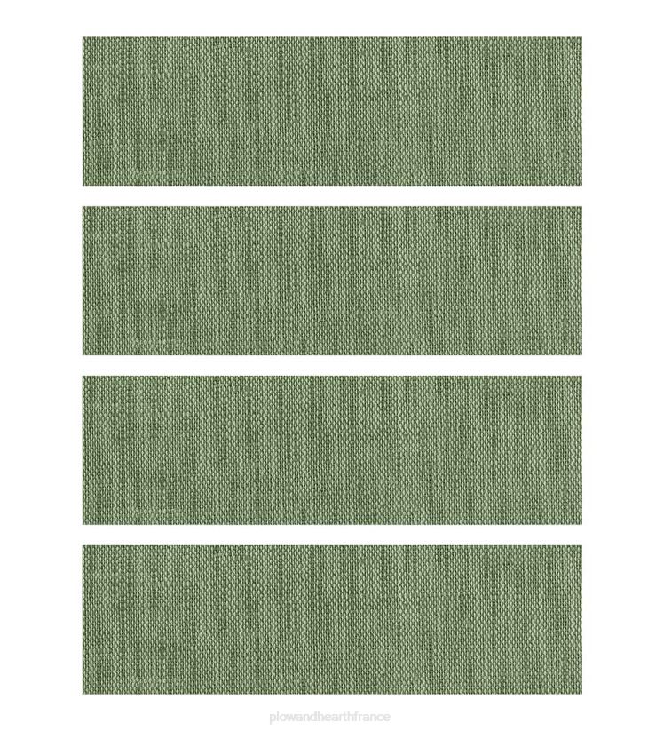 Plow & Hearth tapis et nattes marches d'escalier tissées, lot de 4 - gris 0BNZ1917