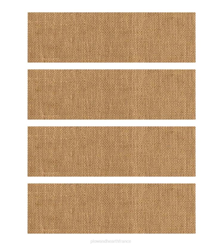 Plow & Hearth tapis et nattes marches d'escalier tissées, lot de 4 - gris 0BNZ1917