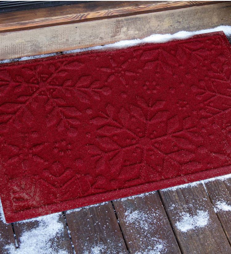 Plow & Hearth tapis et nattes Paillasson flocon de neige Waterhog, 20