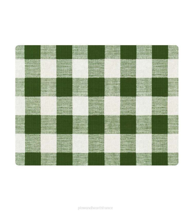 Plow & Hearth tapis et nattes Tapis de chaise à carreaux Buffalo - marron 0BNZ1924