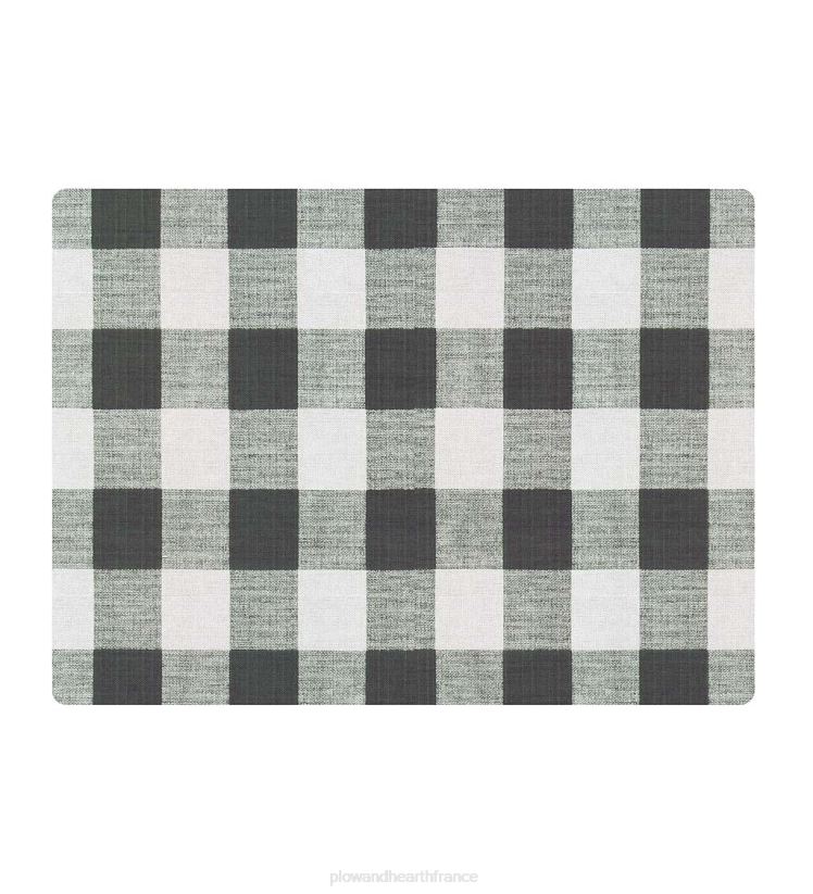 Plow & Hearth tapis et nattes Tapis de chaise à carreaux Buffalo - marron 0BNZ1924