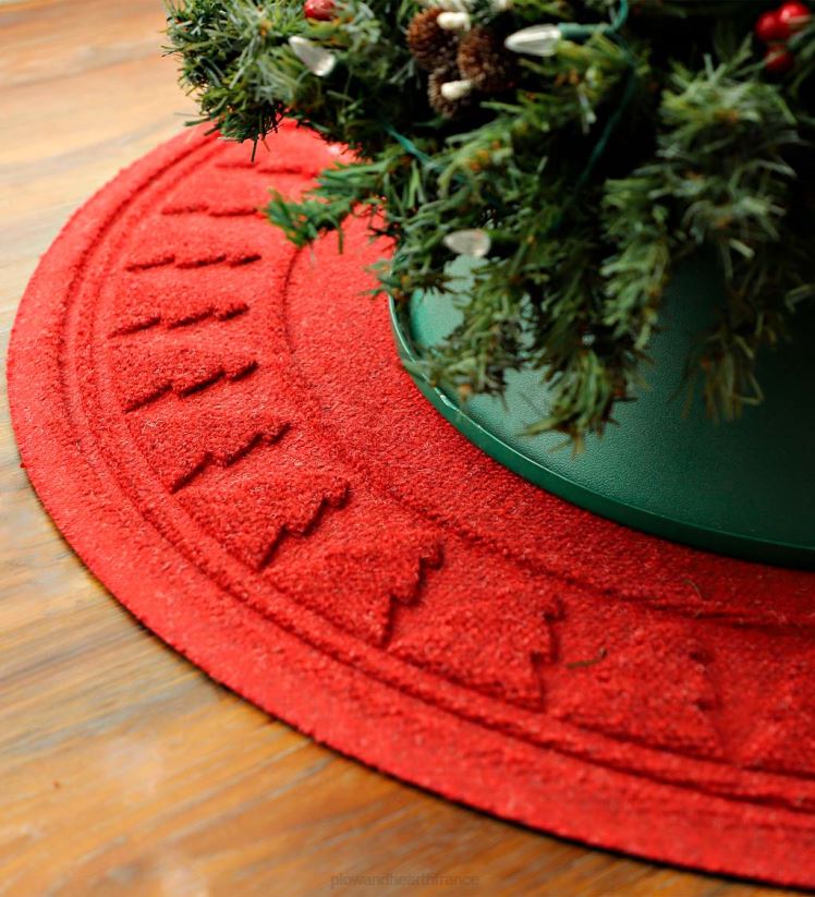 Plow & Hearth tapis et nattes Tapis de sapin de Noël anti-éclaboussures Waterhog - vert 0BNZ1922