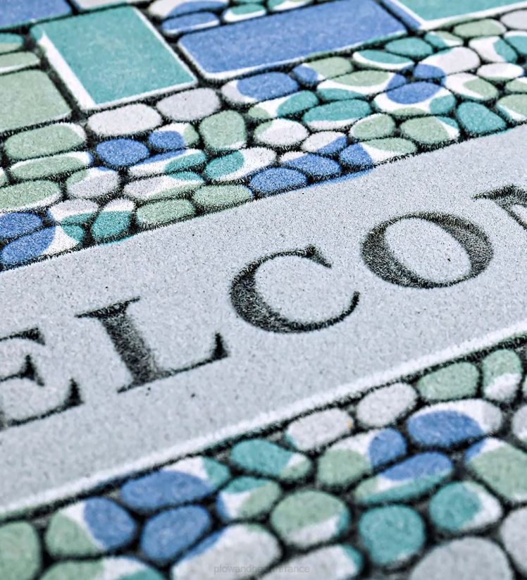 Plow & Hearth tapis et nattes tapis de sol floqué en verre de mer 0BNZ1928