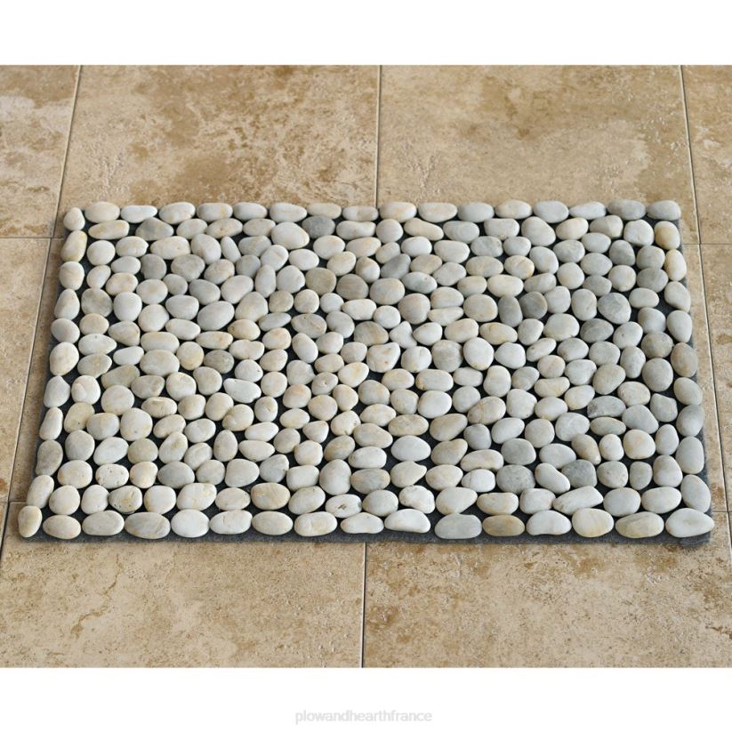 Plow & Hearth tapis et nattes tapis de sol river rock - blanc 0BNZ1923