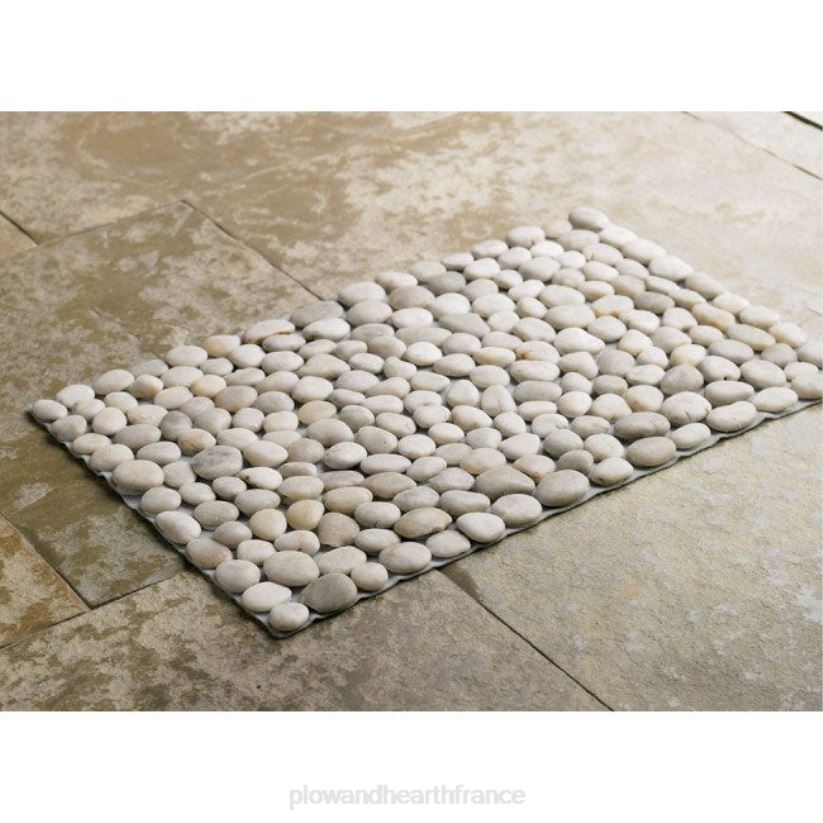 Plow & Hearth tapis et nattes tapis de sol river rock - blanc 0BNZ1923