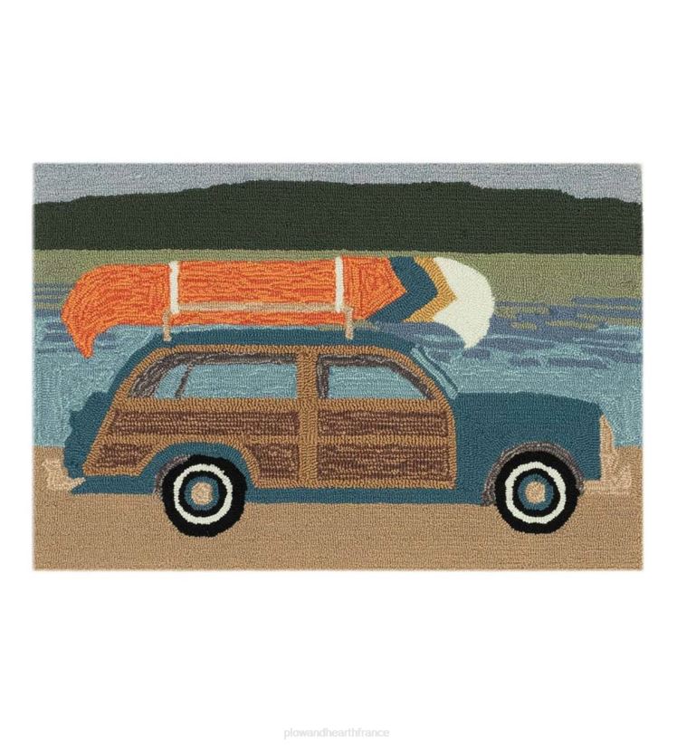 Plow & Hearth tapis et nattes Tapis de camping en mélange synthétique intérieur/extérieur, 24" x 36" 0BNZ2321