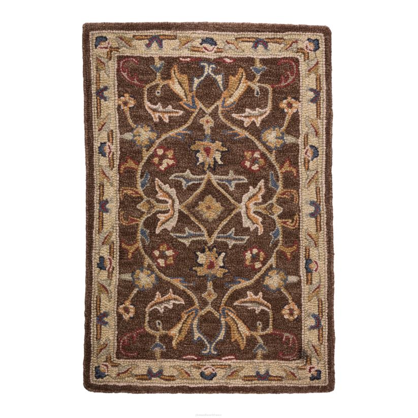 Plow & Hearth tapis et nattes Tapis en laine Mclean, 8' x 11' - brun 0BNZ3183