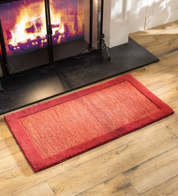 Plow & Hearth tapis et nattes tapis en laine à bandes madrid 0BNZ2317