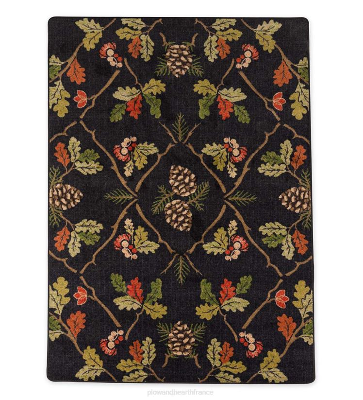 Plow & Hearth tapis et nattes Tapis Endurastran pomme de pin en chêne et feuille de chêne 0BNZ1775
