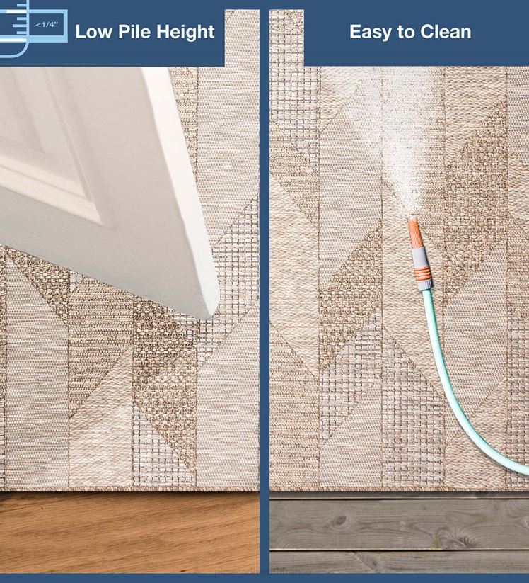 Plow & Hearth tapis et nattes Tapis avec angles Beachcomber intérieur/extérieur 0BNZ1803