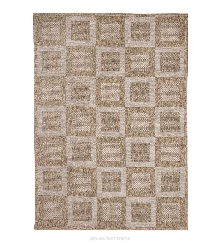 Plow & Hearth tapis et nattes Tapis carré beachcomber intérieur/extérieur 0BNZ1808