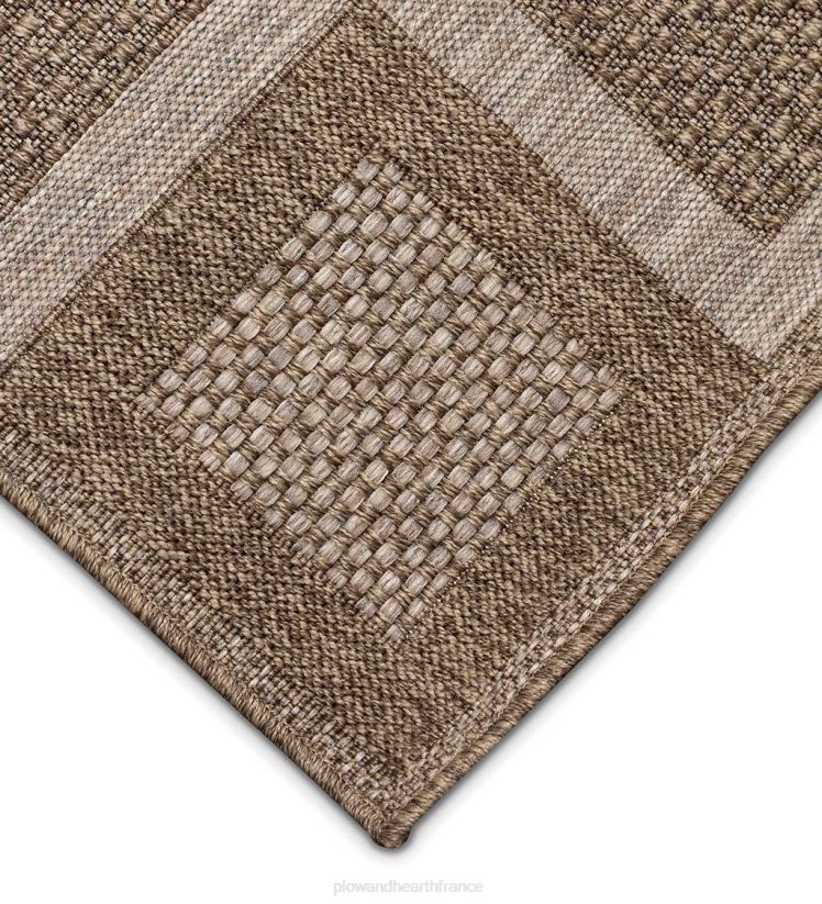 Plow & Hearth tapis et nattes Tapis carré beachcomber intérieur/extérieur 0BNZ1808