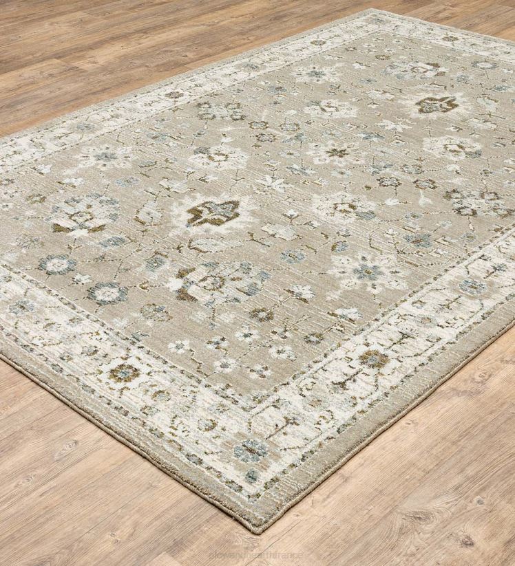 Plow & Hearth tapis et nattes Tapis de bordure d'intérieur en mélange synthétique Ashland Daybreak 0BNZ1859