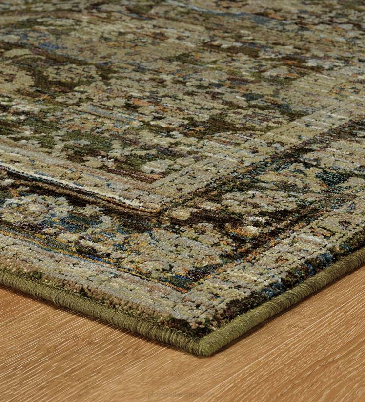 Plow & Hearth tapis et nattes Tapis de bordure d'intérieur en mélange synthétique Ashland Evening 0BNZ1857