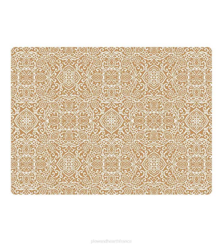 Plow & Hearth tapis et nattes Tapis de chaise de bureau arabesque - gris 0BNZ1781