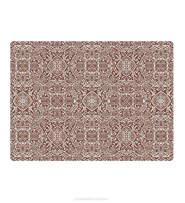 Plow & Hearth tapis et nattes Tapis de chaise de bureau arabesque - gris 0BNZ1781