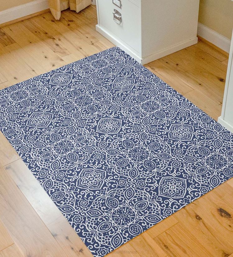 Plow & Hearth tapis et nattes Tapis de chaise de bureau arabesque - gris 0BNZ1781