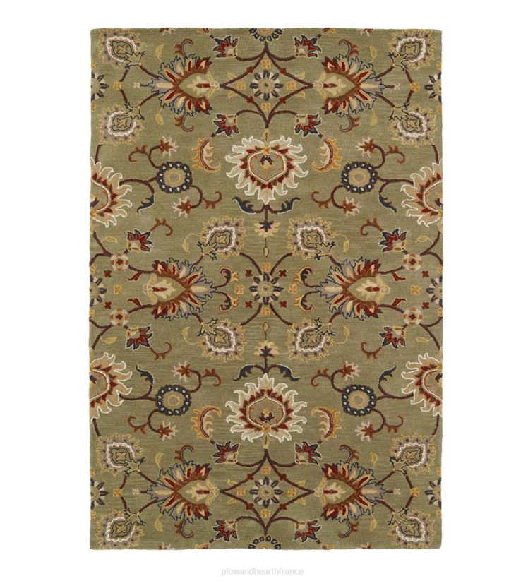 Plow & Hearth tapis et nattes Tapis en laine à fleurs Lauren 0BNZ1810