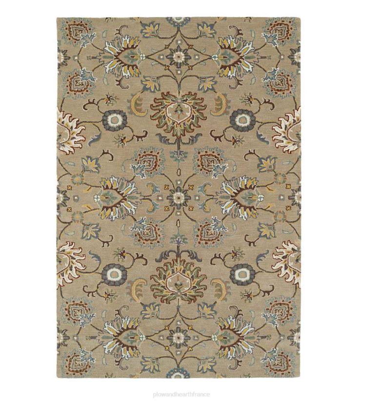Plow & Hearth tapis et nattes Tapis en laine à fleurs Lauren 0BNZ1810