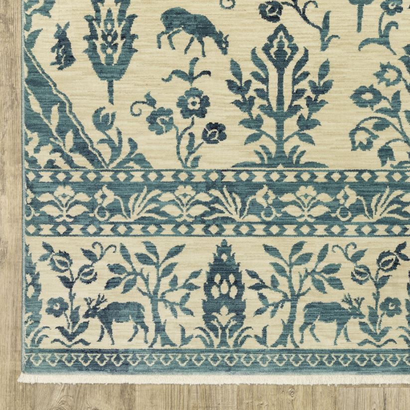 Plow & Hearth tapis et nattes Tapis en polypropylène en porcelaine Clover Hill 0BNZ1855