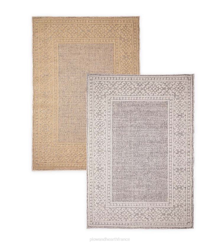 Plow & Hearth tapis et nattes Tapis intérieur/extérieur avec bordure de faucon minou 0BNZ1804