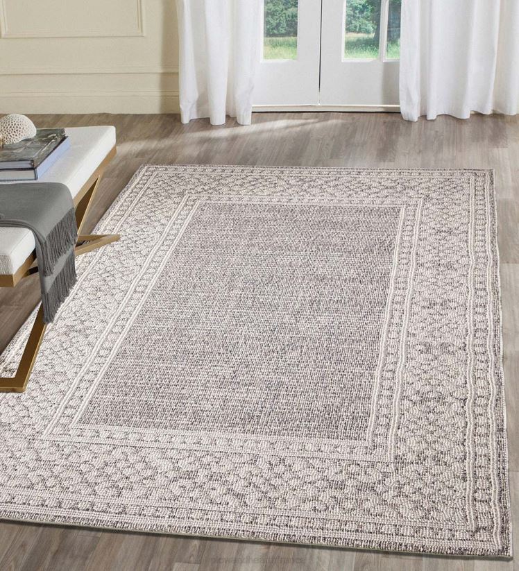 Plow & Hearth tapis et nattes Tapis intérieur/extérieur avec bordure de faucon minou 0BNZ1804
