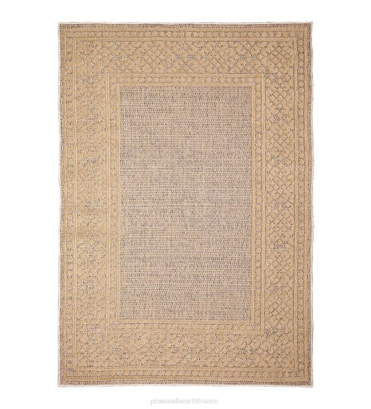 Plow & Hearth tapis et nattes Tapis intérieur/extérieur avec bordure de faucon minou 0BNZ1804
