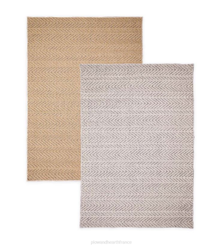 Plow & Hearth tapis et nattes Tapis intérieur/extérieur à chevrons Kitty Hawk 0BNZ1800