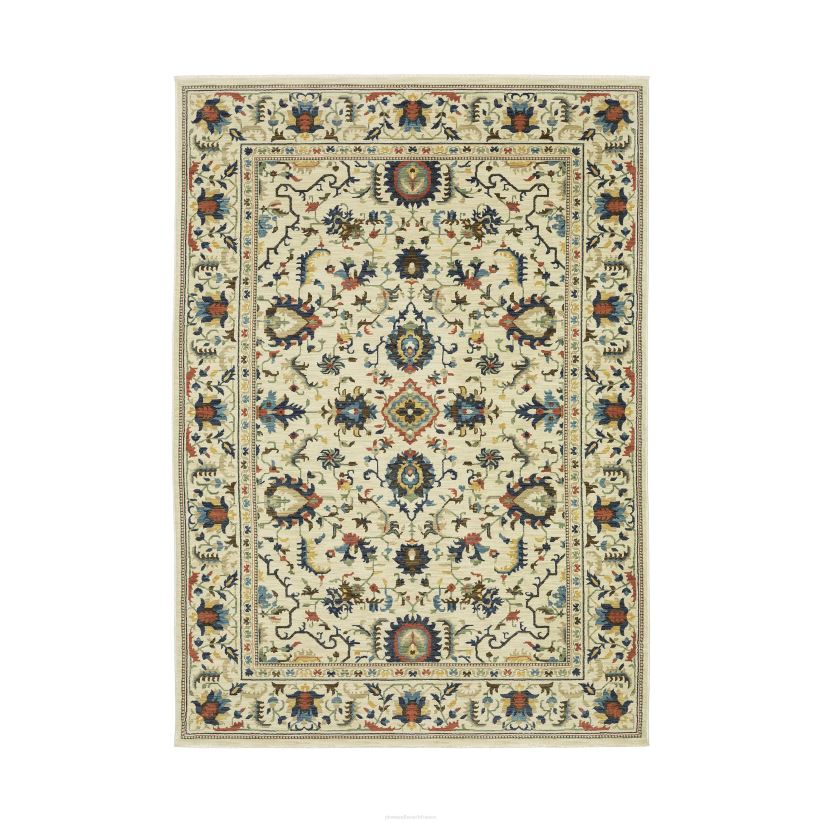 Plow & Hearth tapis et nattes Tapis intérieur/extérieur en polypropylène avec bordure Clover Hill 0BNZ1846