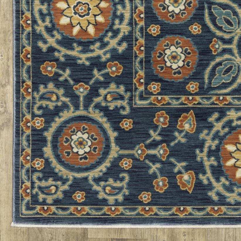 Plow & Hearth tapis et nattes Tapis intérieur/extérieur en polypropylène avec bordure Clover Hill 0BNZ1846