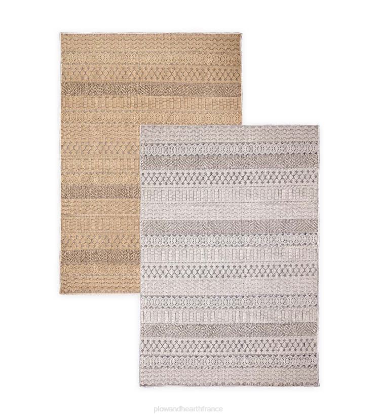 Plow & Hearth tapis et nattes Tapis rayé intérieur/extérieur kitty hawk 0BNZ1805