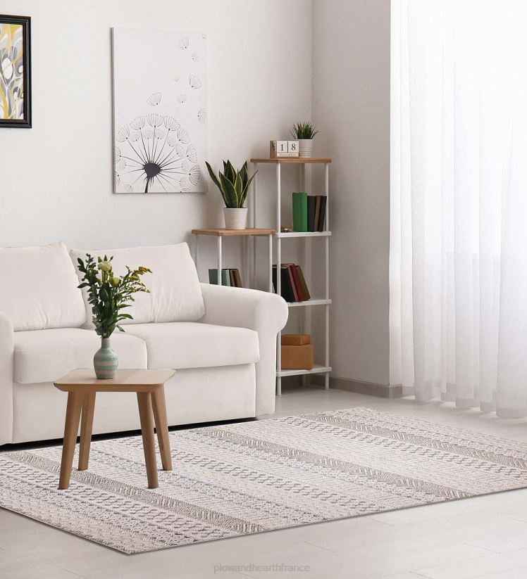 Plow & Hearth tapis et nattes Tapis rayé intérieur/extérieur kitty hawk 0BNZ1805