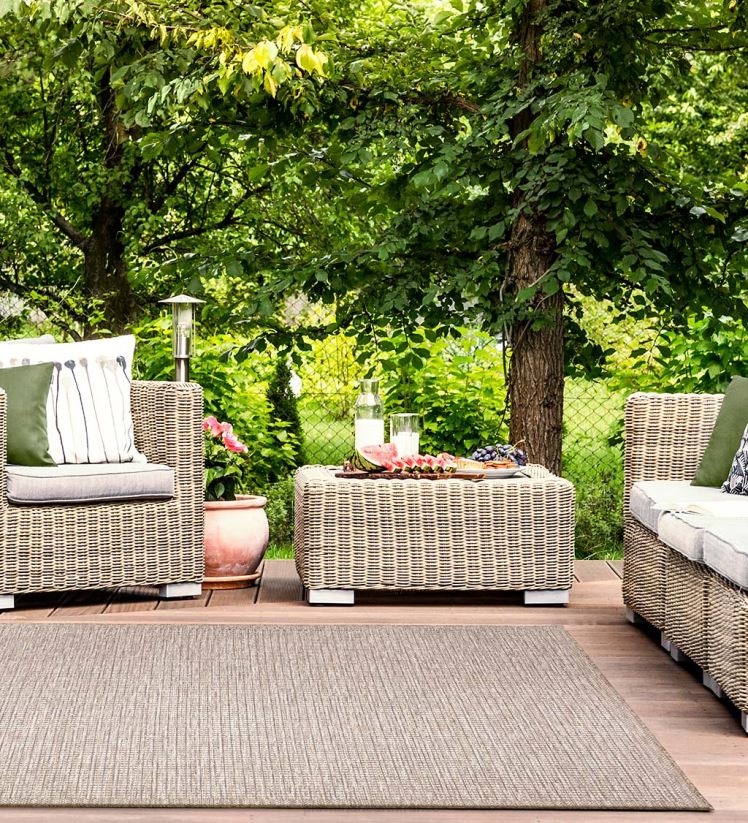 Plow & Hearth tapis et nattes Tapis salon avec texture beachcomber intérieur/extérieur 0BNZ1787