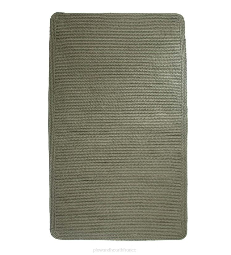 Plow & Hearth tapis et nattes Tapis tressés en laine rectangulaire à crête bleue 0BNZ1765