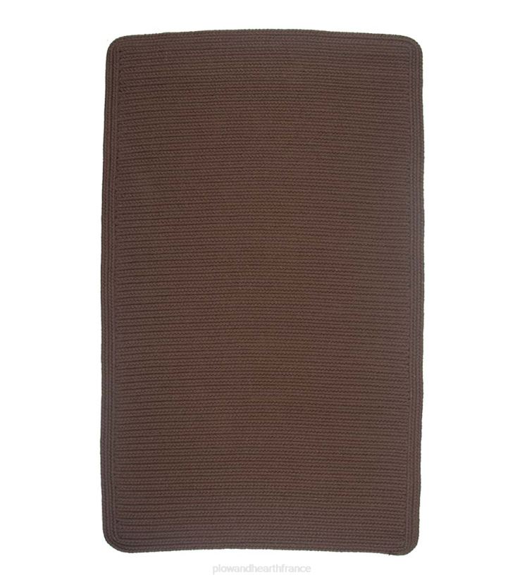 Plow & Hearth tapis et nattes Tapis tressés en laine rectangulaire à crête bleue 0BNZ1765