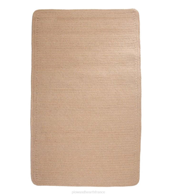 Plow & Hearth tapis et nattes Tapis tressés en laine rectangulaire à crête bleue 0BNZ1765