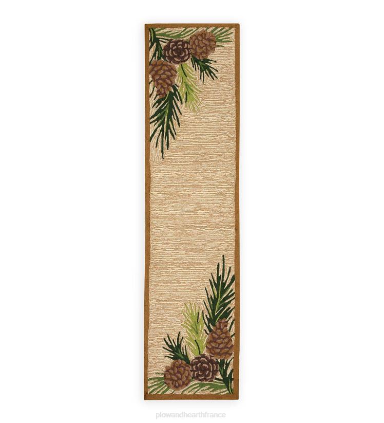 Plow & Hearth tapis et nattes Tapis vinyl avec bordure de lac forestier, intérieur/extérieur 0BNZ1792