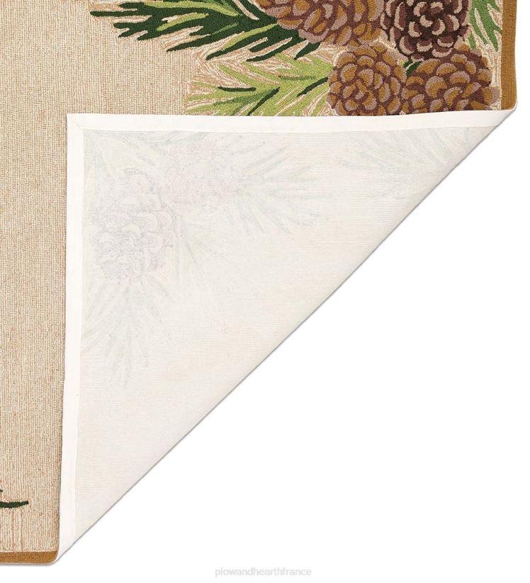 Plow & Hearth tapis et nattes Tapis vinyl avec bordure de lac forestier, intérieur/extérieur 0BNZ1792