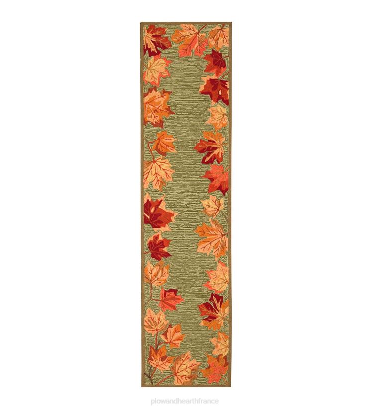 Plow & Hearth tapis et nattes Tapis vinyl avec bordure feuilles tombantes intérieur/extérieur 0BNZ1790