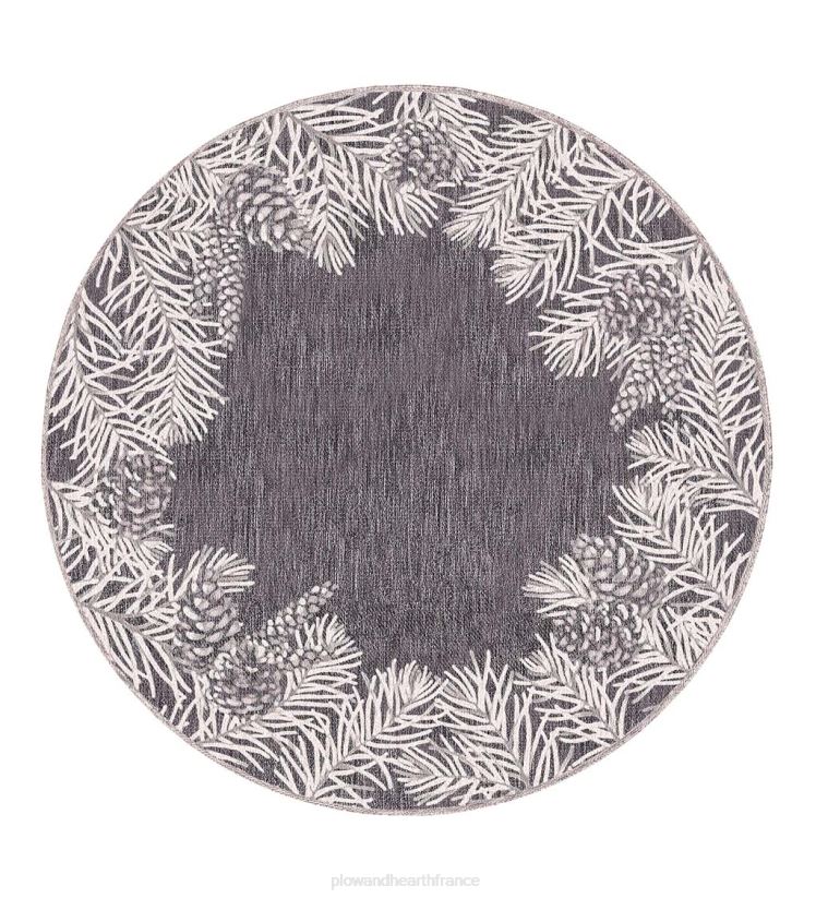 Plow & Hearth tapis et nattes Tapis vinyl avec bordure pinède, intérieur/extérieur 0BNZ1825