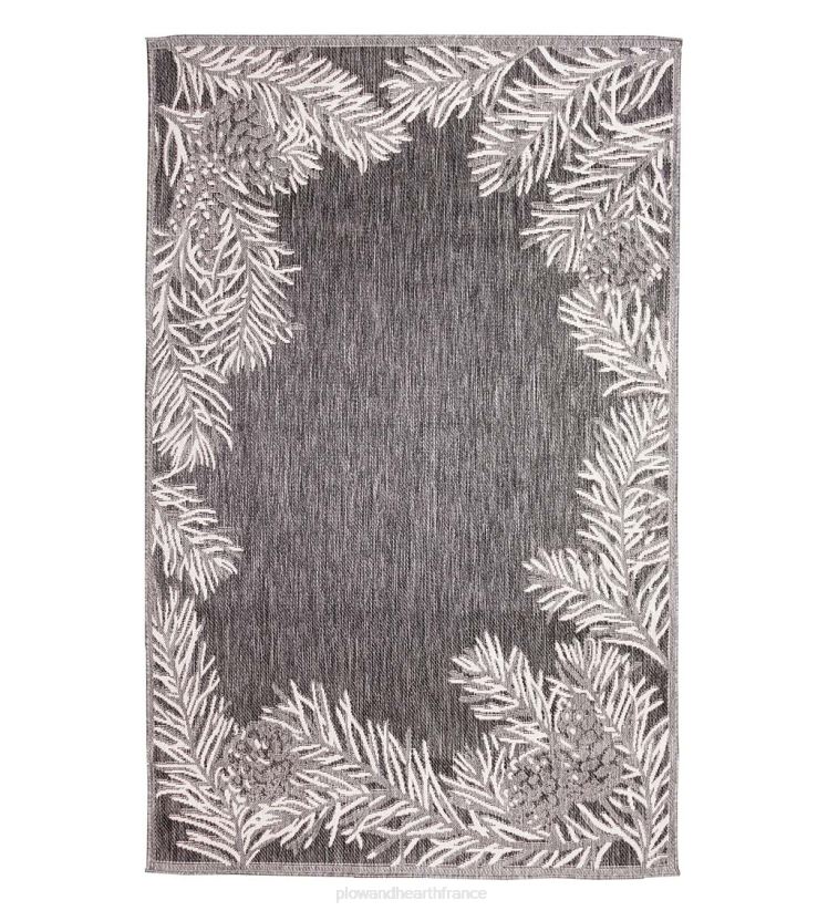 Plow & Hearth tapis et nattes Tapis vinyl avec bordure pinède, intérieur/extérieur 0BNZ1825