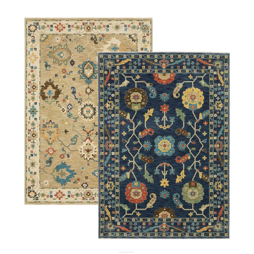 Plow & Hearth tapis et nattes Tapis vinyl en polypropylène avec fleurs de Clover Hill 0BNZ1842