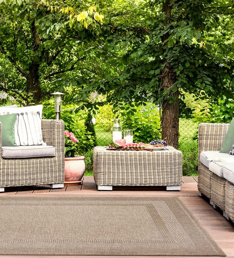 Plow & Hearth tapis et nattes tapis de bordure beachcomber intérieur/extérieur 0BNZ1789