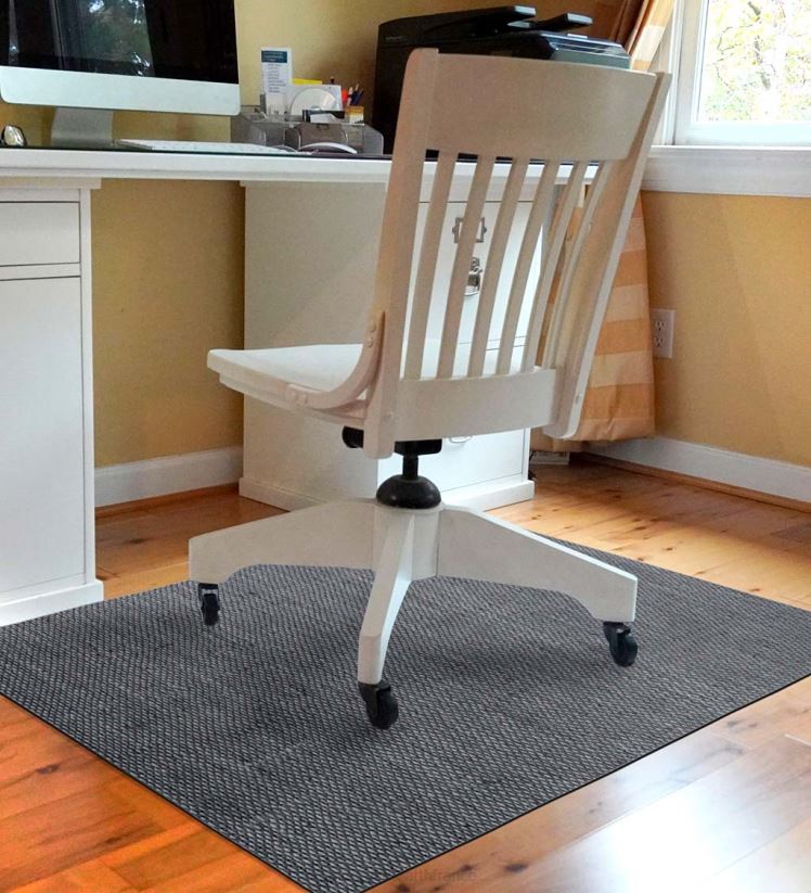 Plow & Hearth tapis et nattes tapis de chaise de bureau tissé burbury - gris 0BNZ1782