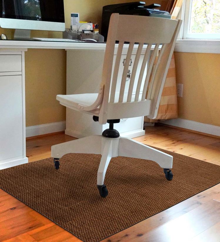 Plow & Hearth tapis et nattes tapis de chaise de bureau tissé burbury - gris 0BNZ1782