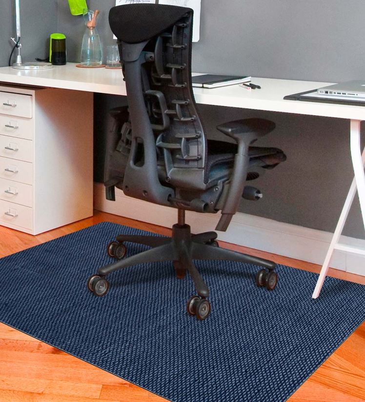 Plow & Hearth tapis et nattes tapis de chaise de bureau tissé burbury - gris 0BNZ1782