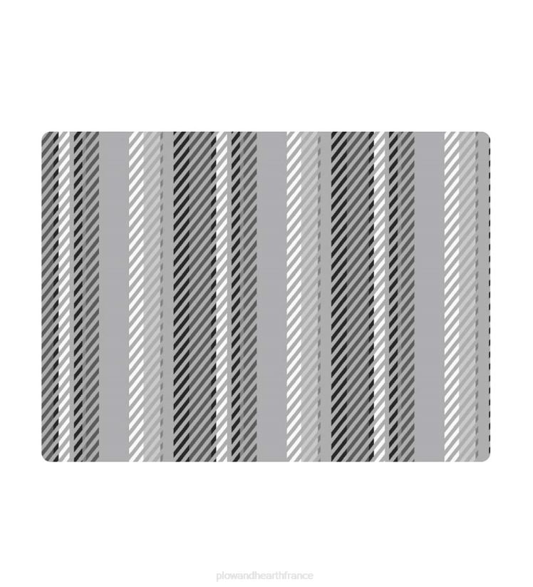 Plow & Hearth tapis et nattes tapis de chaise rayé - bleu 0BNZ1834